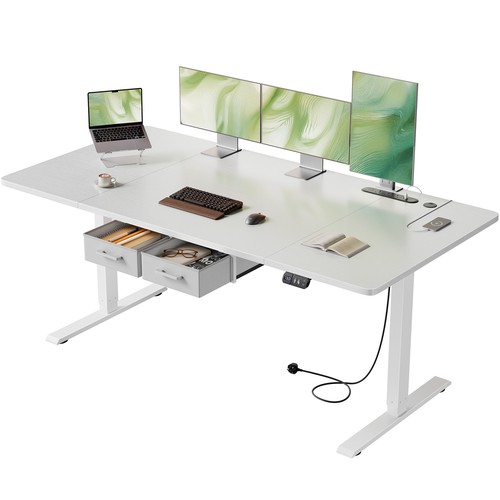 Electric standing desk - standing, with