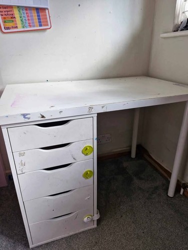 Used ikea desk white for - , parts