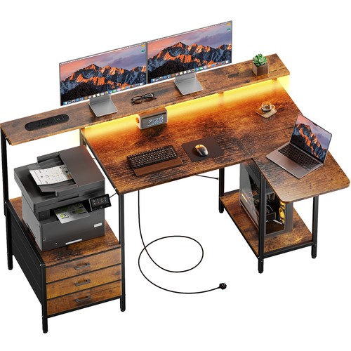 Computer desk home office - computer, desk,