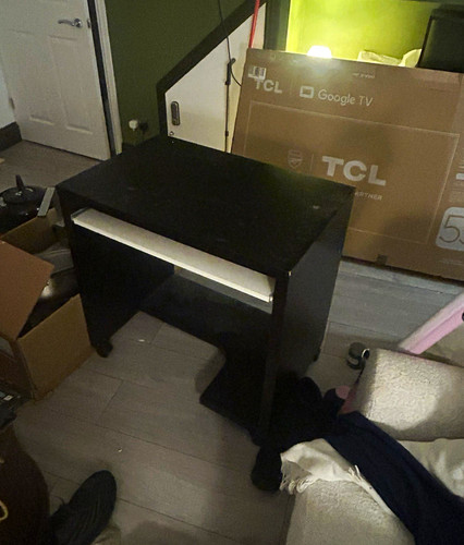 Computer desk black - computer,