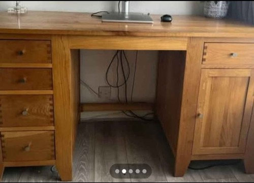 Wood computer desk brown 5 - wood,