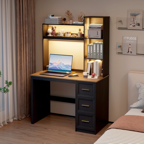 Computer desk with hutch - desk,
