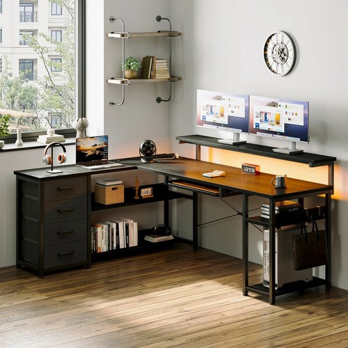 Lymon shaped metal computer - l-shaped,