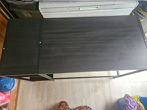 Black computer desk - black,